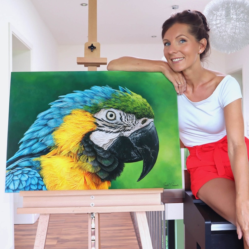 IsabelConradi_Coco-The_Macaw-Acrylics_on_panel